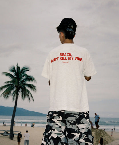 OFFONOFF BEACH  SLUB TEE / WHITE