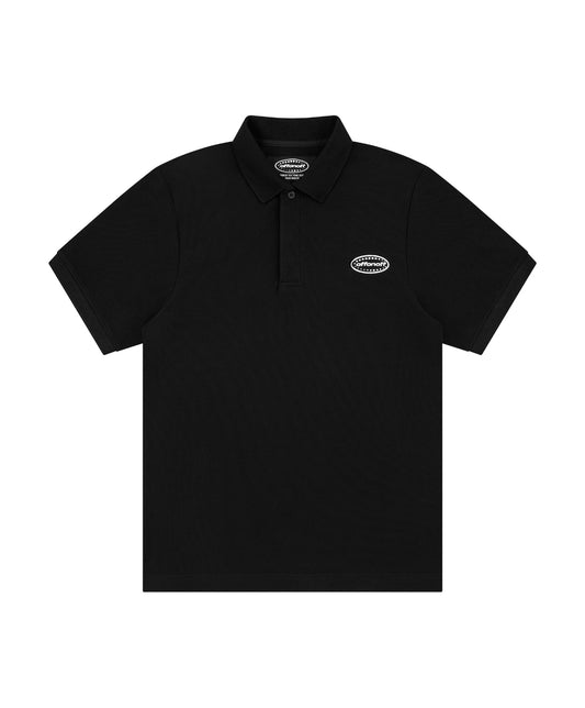 OFFONOFF OV LOGO POLO SHIRT / BLACK