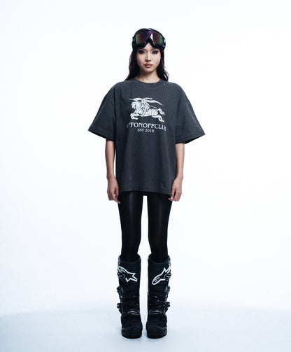 BB WAXED TSHIRT / GREY