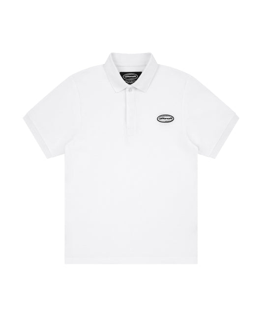 OFFONOFF OV LOGO POLO SHIRT / WHITE