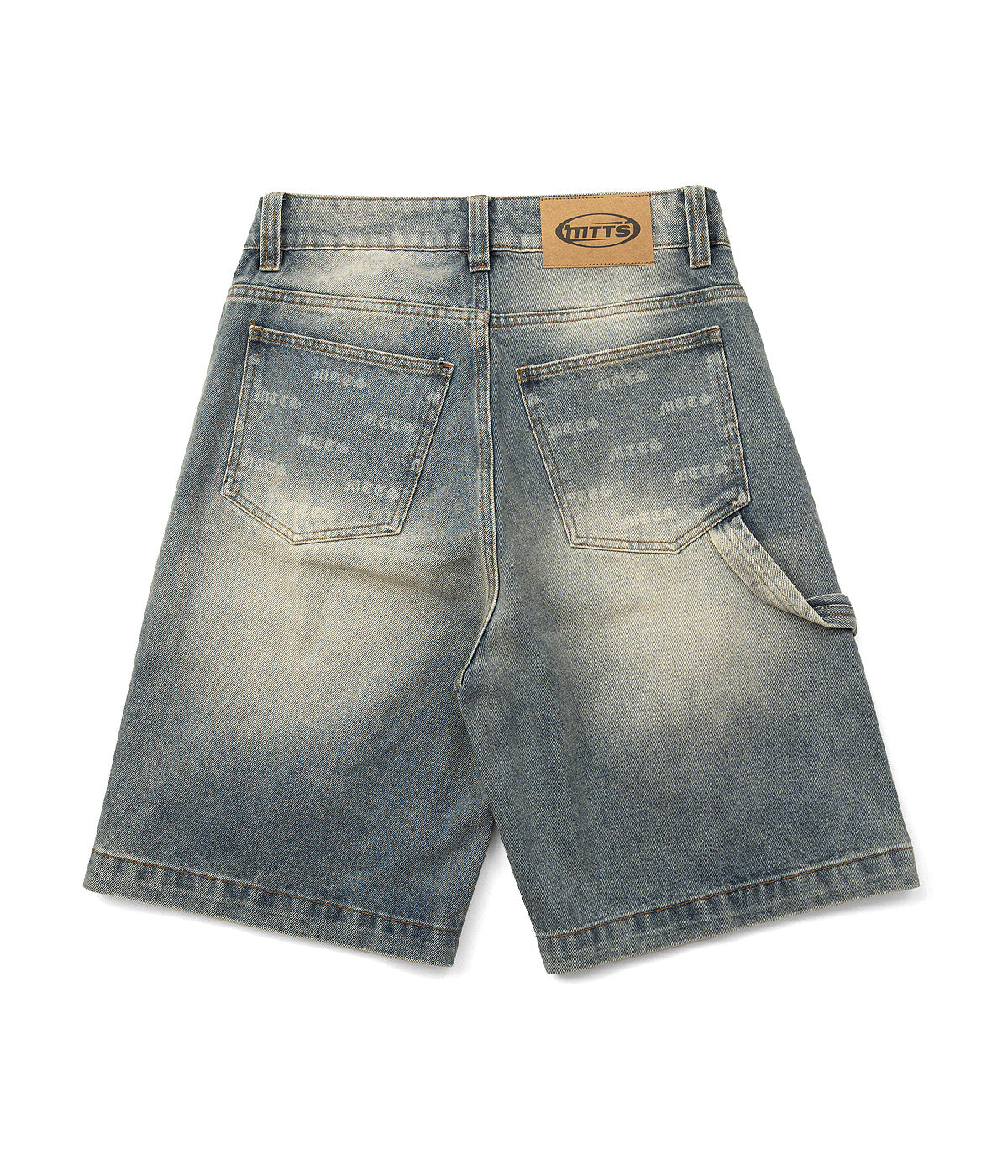 PATCH DENIM SHORT [ blue ]