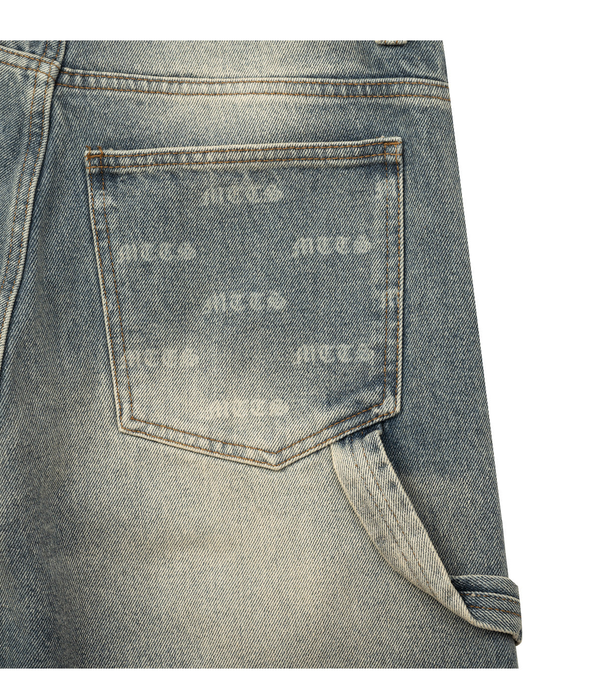 PATCH DENIM SHORT [ blue ]