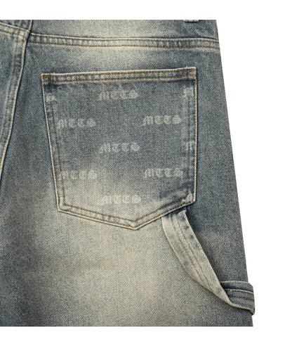 PATCH DENIM SHORT [ blue ]