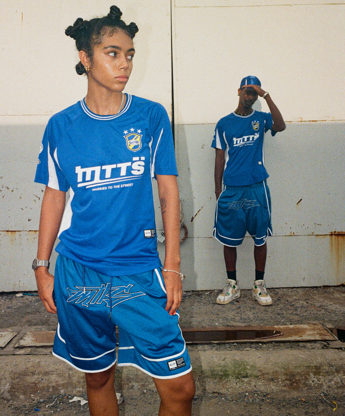OFFONOFF FOOTBALL JERSEY  [ blue ]