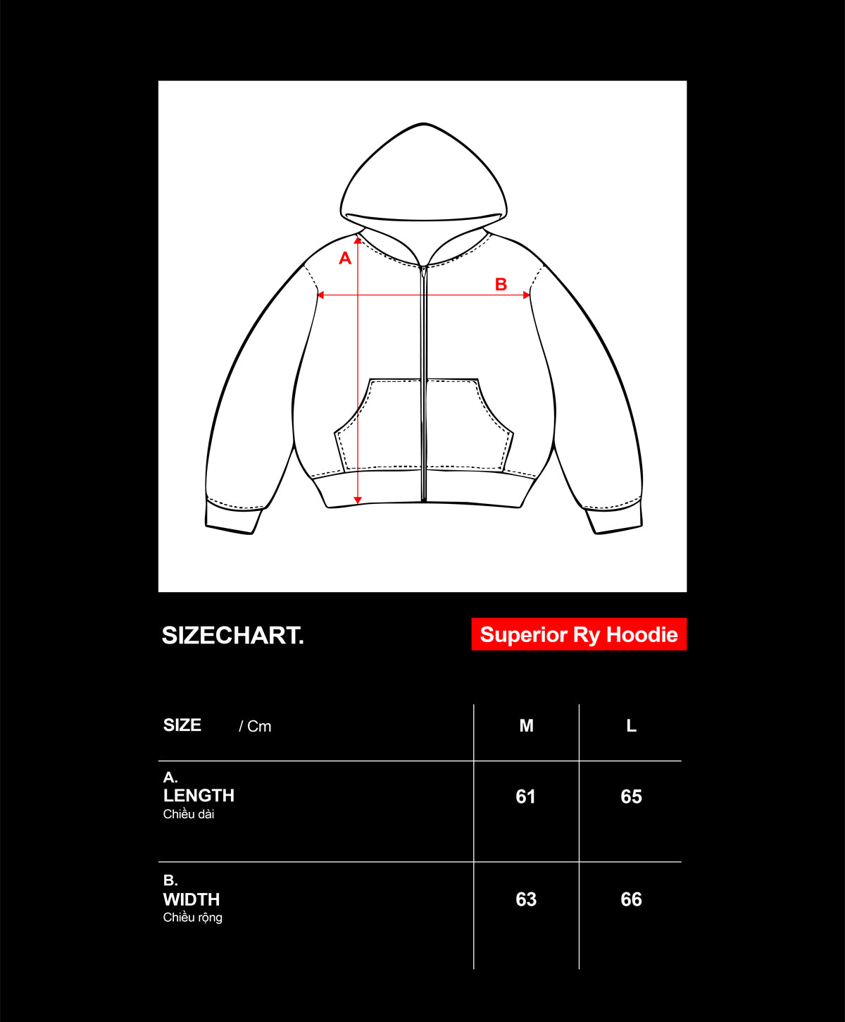 SUPERIOR RY LOGO HOODIE / BLACK