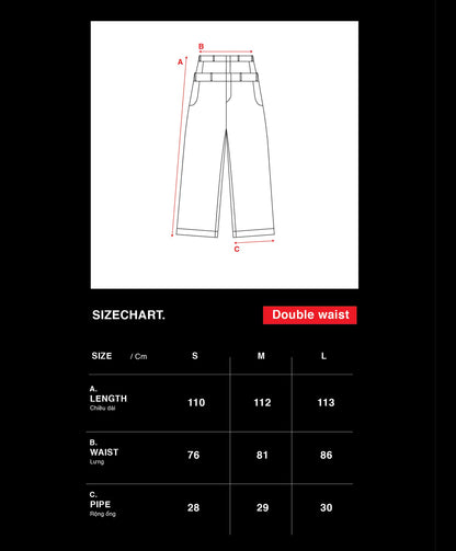DOUBLE WAIST CM JEANS