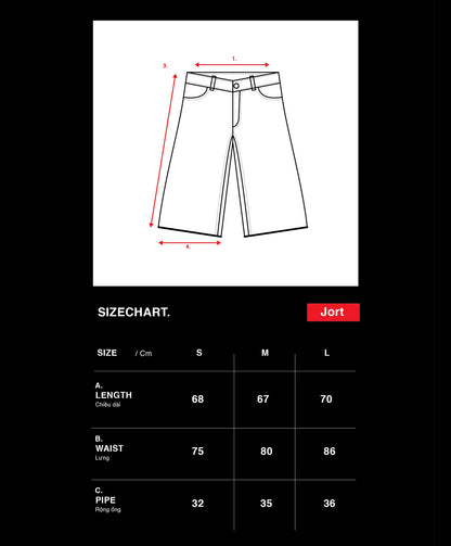 RP CAMO LAYER DENIM JORTS