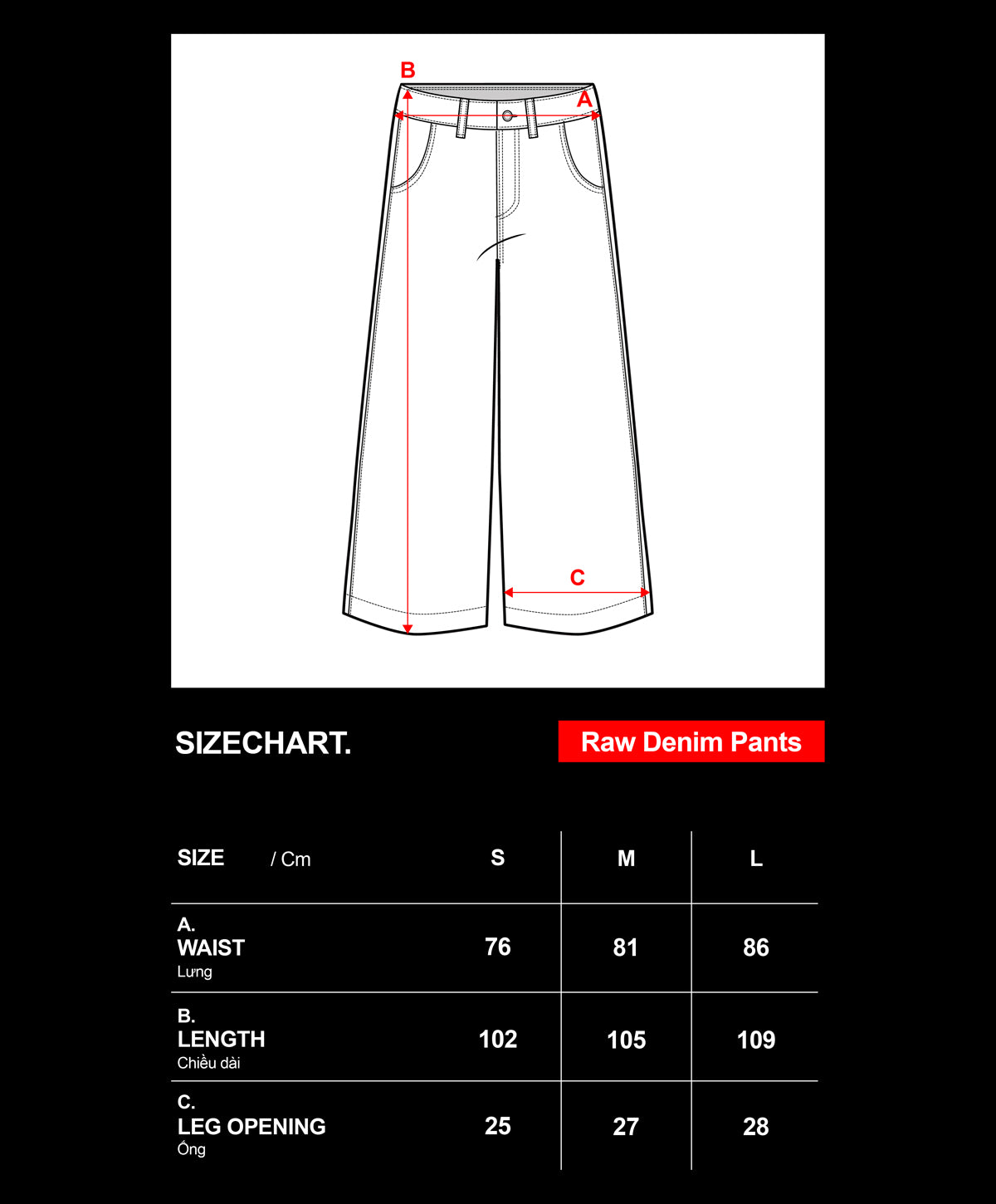 OFFONOFF RAW DENIM PANTS / DARK BLUE