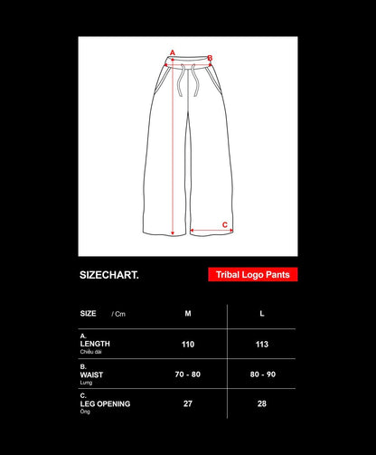 OFFONOFF TRIBAL LOGO PANTS / GREY